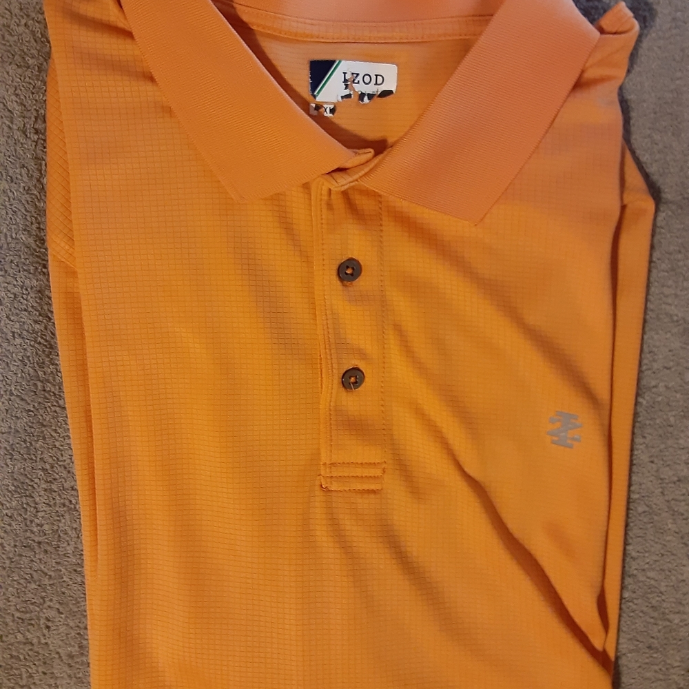 Izod orange polo shirt